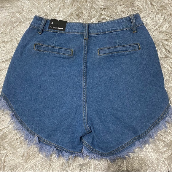 BRAND NEW | FN High Waisted Frayed Shorts - Picture 6 of 6
